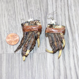 Alligator Feet  Earrings  #6364  Mountain Man Earrings
