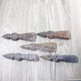5 Stone Ornamental Tomahawk Heads  #1656    Axe Hatchet Ax