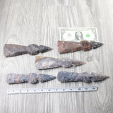 5 Stone Ornamental Tomahawk Heads  #1656    Axe Hatchet Ax