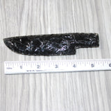 1 Obsidian Ornamental Knife Blade  #8364    Mountain Man Knife