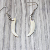 Red Fox Teeth  Earrings  #4464  Mountain Man Earrings