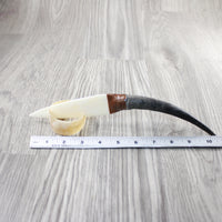 Impala Horn Handle Bone Blade Ornamental Knife #4747 Mountain Man Knife