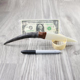 Impala Horn Handle Bone Blade Ornamental Knife #4747 Mountain Man Knife