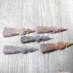 5 Stone Ornamental Tomahawk Heads  #8956    Axe Hatchet Ax