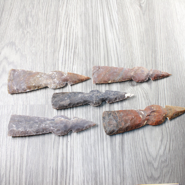 5 Stone Ornamental Tomahawk Heads  #8956    Axe Hatchet Ax