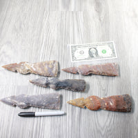 5 Stone Ornamental Tomahawk Heads  #8956    Axe Hatchet Ax
