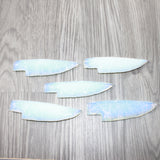 5 Opalite Ornamental Knife Blades  #2564    Mountain Man Knife