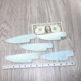 5 Opalite Ornamental Knife Blades  #2564    Mountain Man Knife