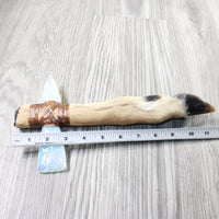 Deer Foot Handle Opalite Head Ornamental Tomahawk #4956    Mountain Man Knife Axe Hatchet