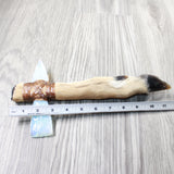 Deer Foot Handle Opalite Head Ornamental Tomahawk #4956    Mountain Man Knife Axe Hatchet