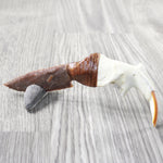 Beaver Jaw Handle Stone Blade Ornamental Knife #1056    Mountain Man Knife