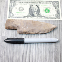 1 Stone Ornamental Knife Blade  #4056     Mountain Man Knife