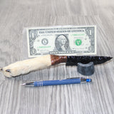 Coyote Foot Handle Obsidian Blade Ornamental Knife #1864  Mountain Man Knife