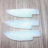 3 Opalite Ornamental Knife Blades  #3864    Mountain Man Knife