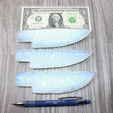 3 Opalite Ornamental Knife Blades  #3864    Mountain Man Knife
