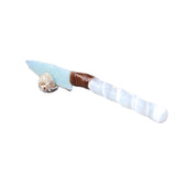Selenite Spiral Handle Opalite Blade Ornamental Knife #0864     Mountain Man Knife