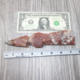 1 Stone Ornamental Tomahawk Head #3864       Agate Jasper Ax Axe Hatchet