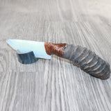Springbok Horn Handle Opalite Blade Ornamental Knife #1064     Mountain Man Knife