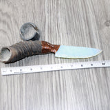 Springbok Horn Handle Opalite Blade Ornamental Knife #1064     Mountain Man Knife