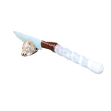 Selenite Spiral Handle Opalite Blade Ornamental Knife #3165     Mountain Man Knife