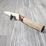 Hair-on Deer Bone Handle Bone Blade Ornamental Knife #4347 Mountain Man Knife