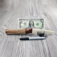 Hair-on Deer Bone Handle Bone Blade Ornamental Knife #4347 Mountain Man Knife