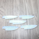 5 Opalite Ornamental Knife Blades  #3065    Mountain Man Knife