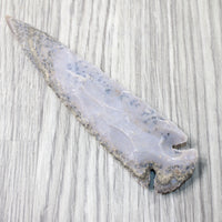 1 Stone Ornamental Spearhead  #0556     Agate Jasper Arrowheads