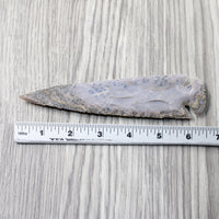 1 Stone Ornamental Spearhead  #0556     Agate Jasper Arrowheads