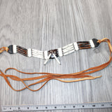 1 Bone Hairpipe Bead Choker  #365        Mountain Man Jewelry