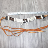 1 Bone Hairpipe Bead Choker  #365        Mountain Man Jewelry