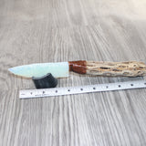 Cholla Cactus Wood Handle Opalite Blade Ornamental Knife #2165     Mountain Man Knife