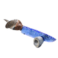 Goat Horn Handle Glass Blade Ornamental Knife #2656    Mountain Man Knife