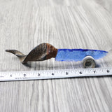Goat Horn Handle Glass Blade Ornamental Knife #2656    Mountain Man Knife