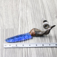 Goat Horn Handle Glass Blade Ornamental Knife #2656    Mountain Man Knife