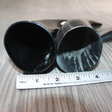 4 Polished Cow Horns #165    Natural colored