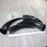 4 Polished Cow Horns #165    Natural colored