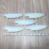5 Opalite Ornamental Knife Blades  #465    Mountain Man Knife