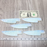 5 Opalite Ornamental Knife Blades  #465    Mountain Man Knife