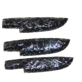 3 Obsidian Ornamental Knife Blades  #865    Mountain Man Knife