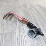 Turkey Foot Handle Obsidian Blade Ornamental Knife #2765  Mountain Man Knife