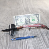 Turkey Foot Handle Obsidian Blade Ornamental Knife #2765  Mountain Man Knife