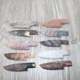 10 Stone Ornamental Knife Blades  #165     Mountain Man Knife