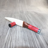Shotgun Shell Hull Handle Bone Blade Ornamental Knife #075665    Mountain Man Knife