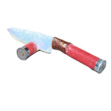 Shotgun Shell Hull Handle Opalite Blade Ornamental Knife #2965     Mountain Man Knife