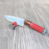 Shotgun Shell Hull Handle Opalite Blade Ornamental Knife #2965     Mountain Man Knife