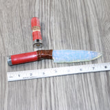Shotgun Shell Hull Handle Opalite Blade Ornamental Knife #2965     Mountain Man Knife