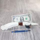 Deer Jaw Handle Bone Blade Ornamental Knife #0965    Mountain Man Knife