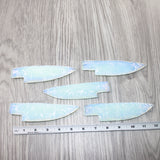 5 Opalite Ornamental Knife Blades  #565    Mountain Man Knife