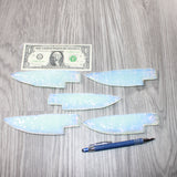 5 Opalite Ornamental Knife Blades  #565    Mountain Man Knife